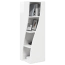 vidaXL Sarokszekrény Magas Fényű Fehér 32x32x102cm Faanyag