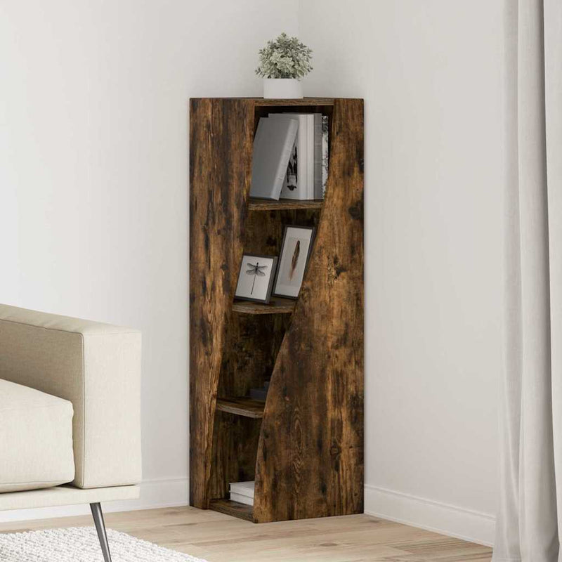 vidaXL Sarokszekrény Fehér 32x32x102cm Faanyag