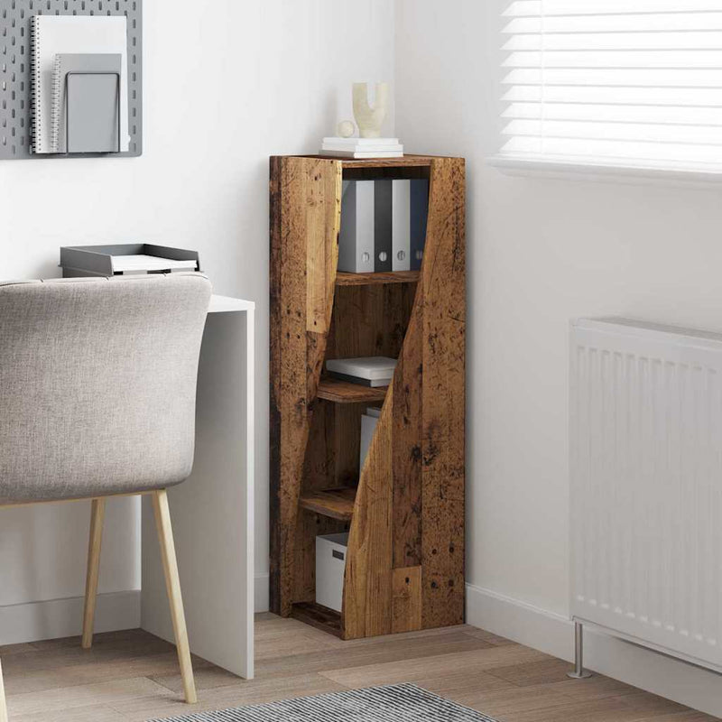 vidaXL Sarokszekrény Fehér 32x32x102cm Faanyag