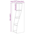 vidaXL Sarokszekrény Fehér 32x32x102cm Faanyag