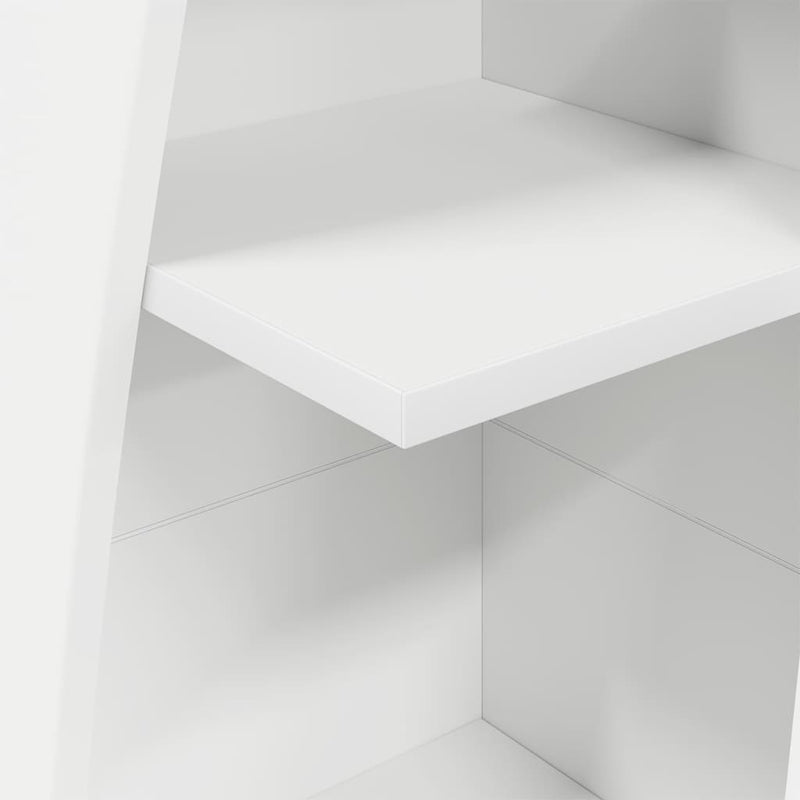 vidaXL Sarokszekrény Fehér 27,5x27x140cm Faanyag