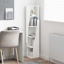 vidaXL Sarokszekrény Fehér 27,5x27x140cm Faanyag