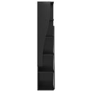 vidaXL Sarokszekrény Fekete 27,5x27x140cm Faanyag
