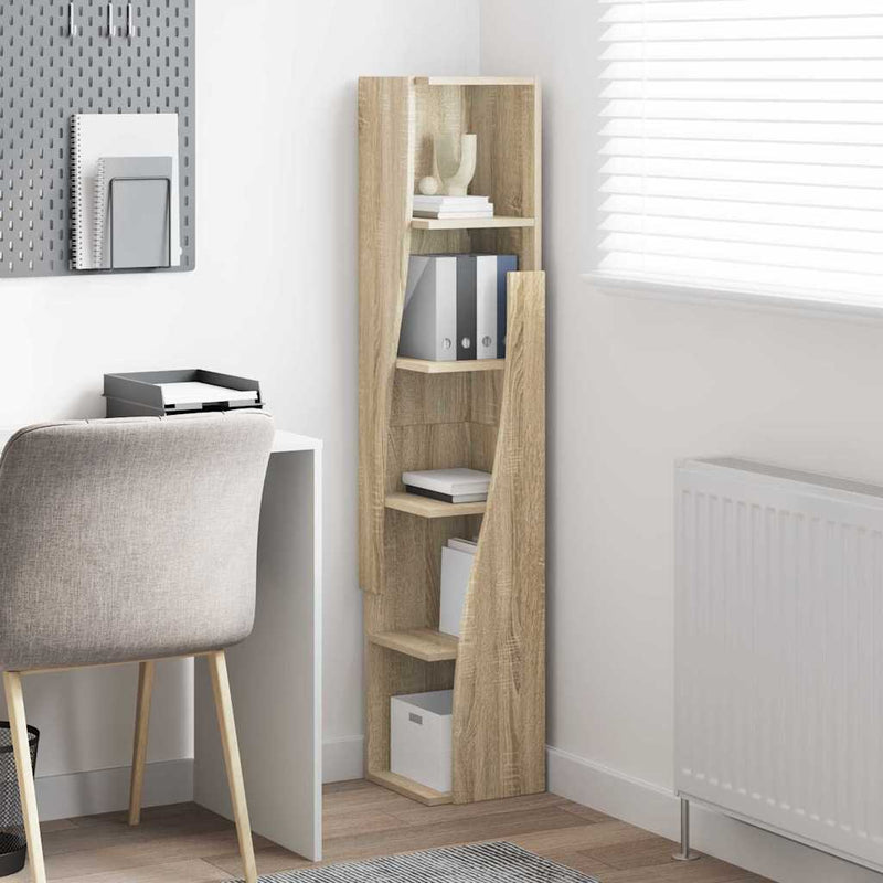 vidaXL Sarokszekrény Fehér 27,5x27x140cm Faanyag