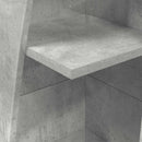 vidaXL Sarokszekrény 27,5x27x140cm Szerelt Fa Beton Szürke