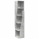 vidaXL Sarokszekrény 27,5x27x140cm Szerelt Fa Beton Szürke