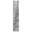vidaXL Sarokszekrény 27,5x27x140cm Szerelt Fa Beton Szürke