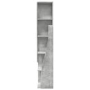 vidaXL Sarokszekrény 27,5x27x140cm Szerelt Fa Beton Szürke