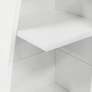 vidaXL Sarokszekrény Fehér 27,5x27x140cm Faanyag