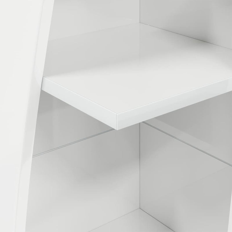 vidaXL Sarokszekrény Fehér 27,5x27x140cm Faanyag