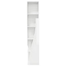 vidaXL Sarokszekrény Magas Fényű Fehér 27,5x27x140cm Faanyag