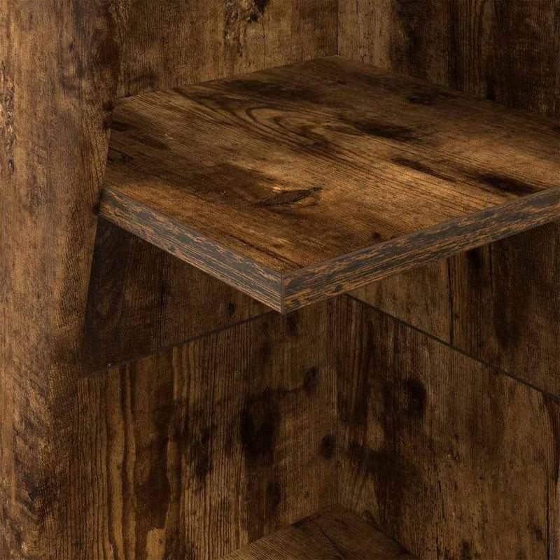 vidaXL Sarokszekrény Fehér 27,5x27x140cm Faanyag