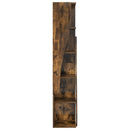 vidaXL Sarokszekrény 27,5x27x140cm Szerelt Fa Füstölt tölgy