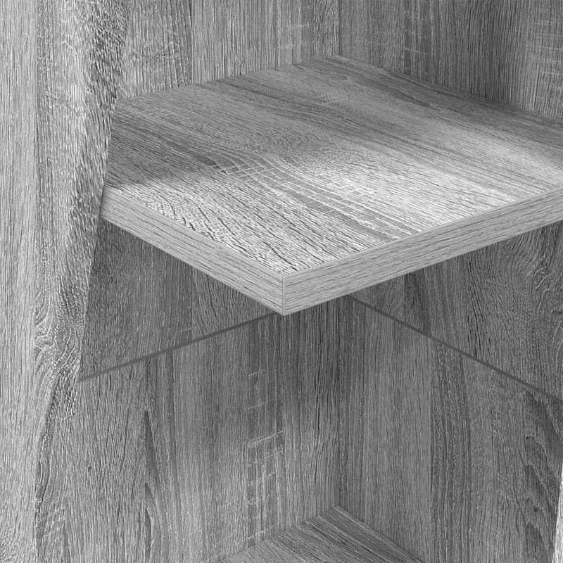 vidaXL Sarokszekrény Fehér 27,5x27x140cm Faanyag