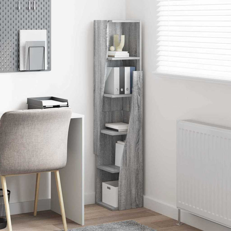 vidaXL Sarokszekrény Fehér 27,5x27x140cm Faanyag