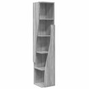 vidaXL Sarokszekrény Szürke Sonoma 27,5x27x140cm Faanyag