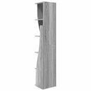 vidaXL Sarokszekrény Szürke Sonoma 27,5x27x140cm Faanyag