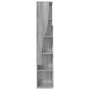vidaXL Sarokszekrény Szürke Sonoma 27,5x27x140cm Faanyag
