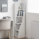 vidaXL Sarokszekrény Fehér 32x32x140cm Faanyag