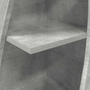 vidaXL Sarokszekrény 32x32x140cm Szerelt Fa Beton Szürke
