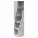 vidaXL Sarokszekrény 32x32x140cm Szerelt Fa Beton Szürke