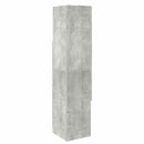 vidaXL Sarokszekrény 32x32x140cm Szerelt Fa Beton Szürke