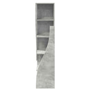 vidaXL Sarokszekrény 32x32x140cm Szerelt Fa Beton Szürke