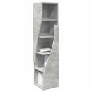 vidaXL Sarokszekrény 32x32x140cm Szerelt Fa Beton Szürke