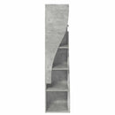 vidaXL Sarokszekrény 32x32x140cm Szerelt Fa Beton Szürke