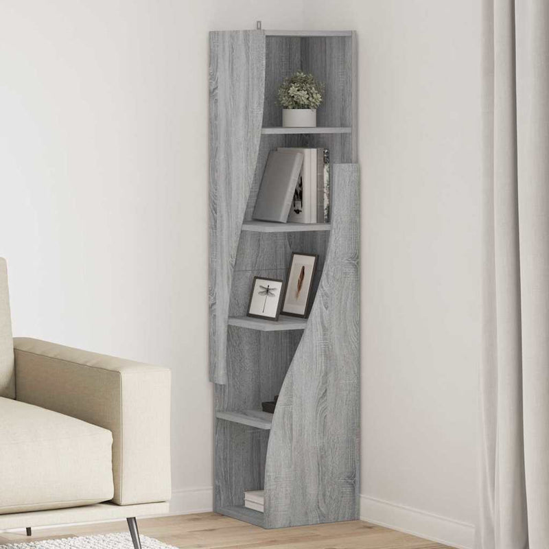 vidaXL Sarokszekrény Fehér 32x32x140cm Faanyag