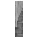 vidaXL Sarokszekrény 32x32x140cm Szerelt Fa Szürke Sonoma
