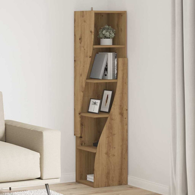 vidaXL Sarokszekrény Fehér 32x32x140cm Faanyag