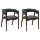 vidaXL Étkező Székek 2 pcs Világos Barna 54 x 57 x 73 cm Tömör Gumi Fa