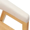vidaXL Étkező Székek 2 pcs Természetes 54 x 57 x 73 cm Tömör Gumi Fa