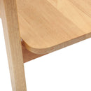 vidaXL Étkező Székek 2 pcs Természetes 54 x 57 x 73 cm Tömör Gumi Fa