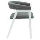 vidaXL Étkező Székek 2 pcs Fehér 54 x 57 x 73 cm Tömör Gumi Fa