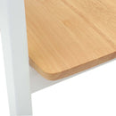 vidaXL Étkező Székek 2 pcs Fehér 54 x 57 x 73 cm Tömör Gumi Fa