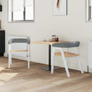 vidaXL Étkező Székek 2 pcs Fehér 54 x 57 x 73 cm Tömör Gumi Fa
