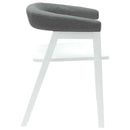 vidaXL Étkező Székek 2 pcs Fehér 54 x 57 x 73 cm Tömör Gumi Fa