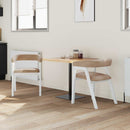 vidaXL Étkező Székek 2 pcs Fehér 54 x 57 x 73 cm Tömör Gumi Fa