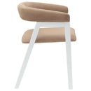 vidaXL Étkező Székek 2 pcs Fehér 54 x 57 x 73 cm Tömör Gumi Fa