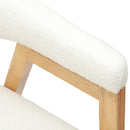 vidaXL Étkező Székek 2 pcs Természetes 54 x 57 x 73 cm Tömör Gumi Fa