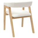 vidaXL Étkező Székek 2 pcs Természetes 54 x 57 x 73 cm Tömör Gumi Fa