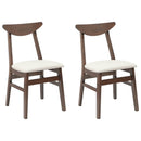 vidaXL Étkező Székek 2 pcs Világos Barna 42 x 47.5 x 81 cm