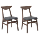 vidaXL Étkező Székek 2 pcs Világos Barna 42 x 47.5 x 81 cm