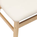 vidaXL Étkező Székek 2 pcs Természetes 42 x 47.5 x 81 cm Tömör Gumi Fa