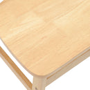 vidaXL Étkező Székek 2 pcs Természetes 42 x 47.5 x 81 cm Tömör Gumi Fa