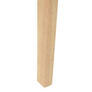 vidaXL Étkező Székek 2 pcs Természetes 42 x 47.5 x 81 cm Tömör Gumi Fa