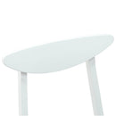 vidaXL Étkező Székek 2 pcs Fehér 42 x 47.5 x 81 cm Tömör Gumi Fa