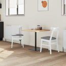 vidaXL Étkező Székek 2 pcs Fehér 42 x 47.5 x 81 cm Tömör Gumi Fa